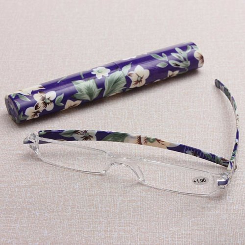 Lesebrille Orchid blue mit Hartbox – Bild 4