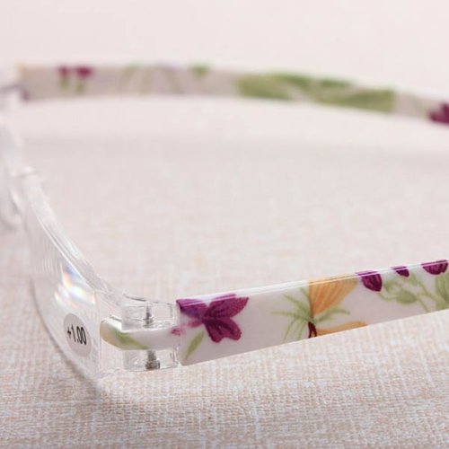 Lesebrille Orchid white mit Hartbox – Bild 3