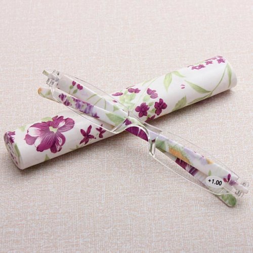Lesebrille Orchid white mit Hartbox – Bild 4