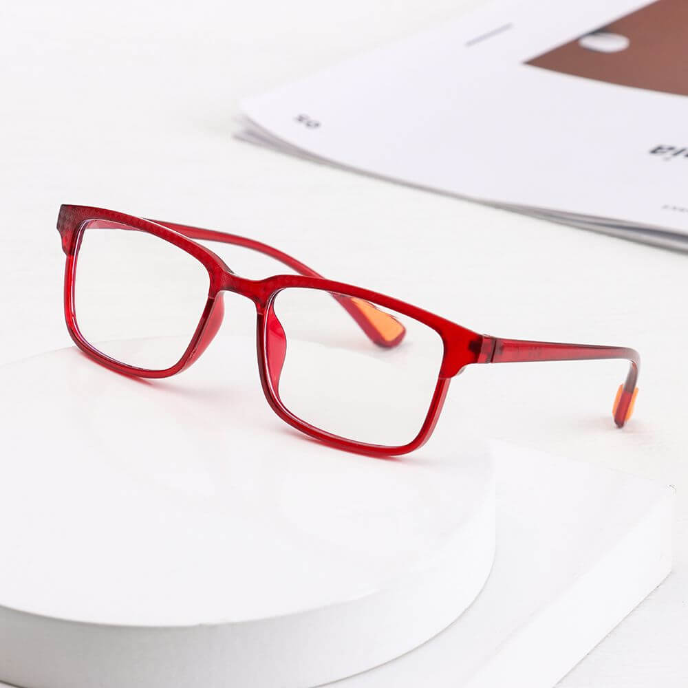 Lesebrille Office Blaulichtfilter rot 3